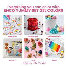 ENCO Yummy gingerbread-man gel perfect for themed cake details.