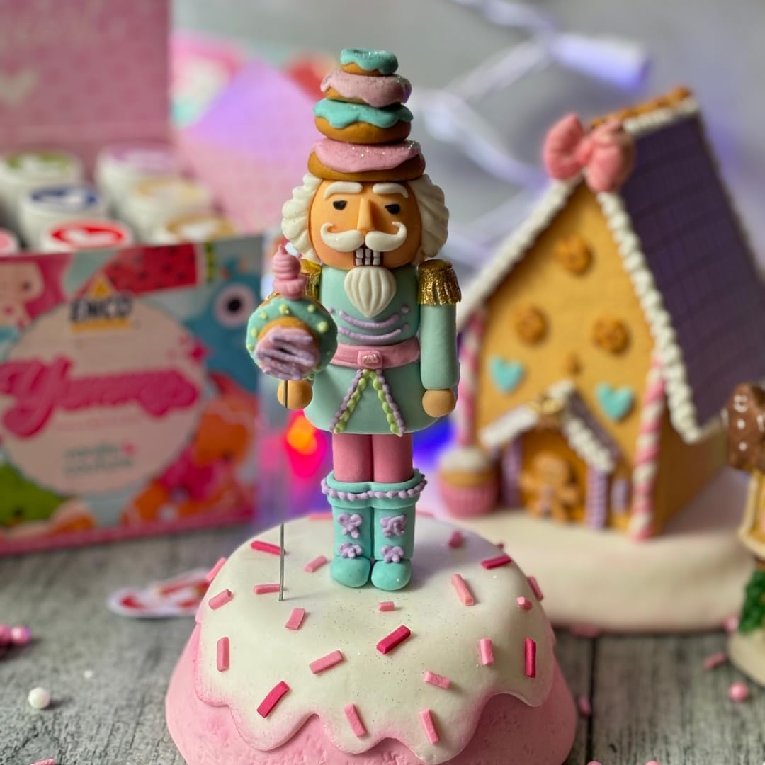 ENCO Yummy lavender gel creates soft, elegant icing shades.