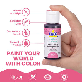 ENCO Yummy sweet peach gel for warm, natural-looking dessert tones.