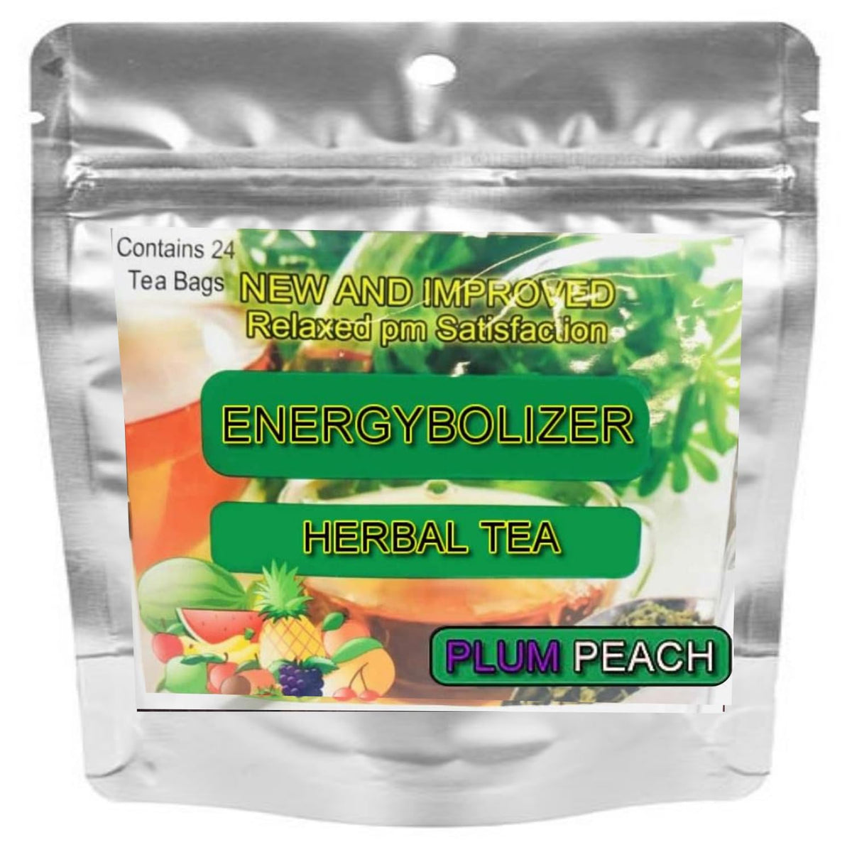 Energybolizer Perfect Weight Herbal Tea bag ready to brew for a gentle energy lift