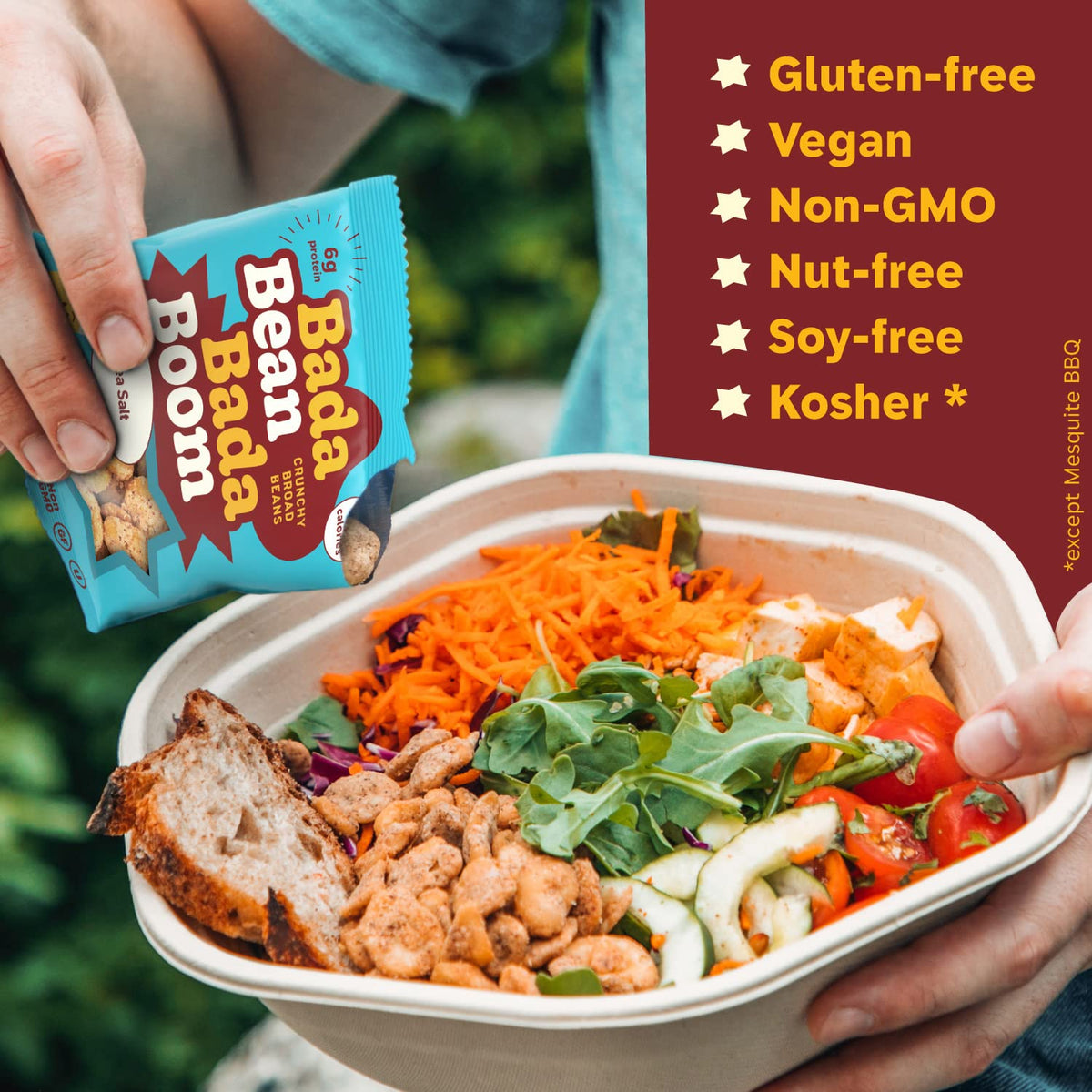 Enlightened Bada Bean Bada Boom shows 110 calories per serving on label