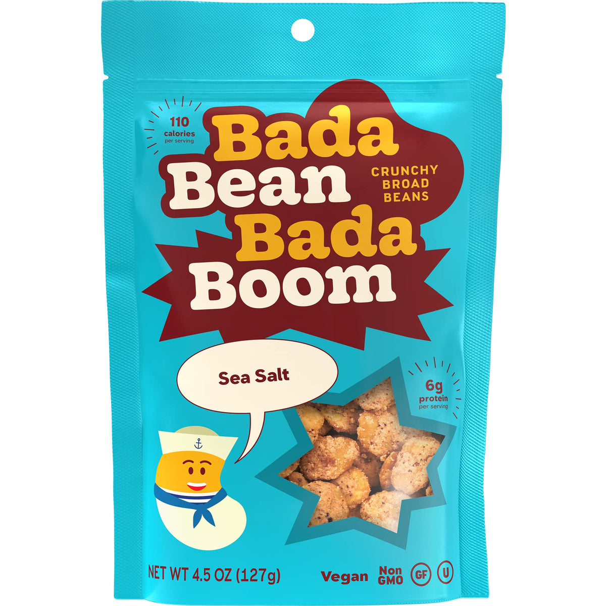 Enlightened Bada Bean Bada Boom crunch snack for on-the-go snacking.