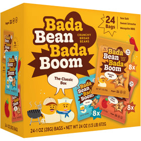 Enlightened Bada Bean Bada Boom pack front, portable snack option
