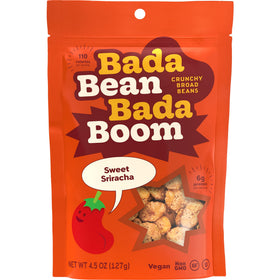 Enlightened Bada Bean Bada Boom packaging showcases a gluten-free vegan snack