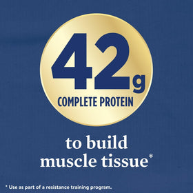Ensure Max Protein 42g vanilla pour shows creamy texture ideal after training