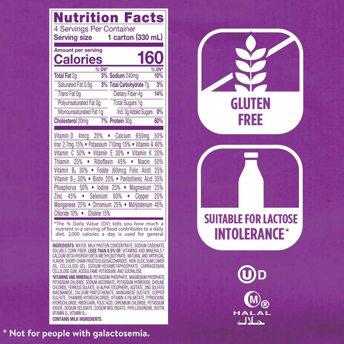 Ensure Max Protein Shake includes 4g fiber and 1g prebiotic for digestive wellness.