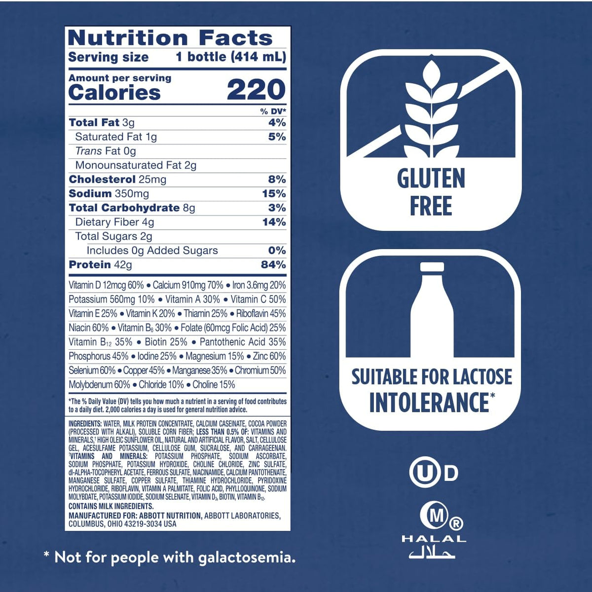 Fiber content of 4g per serving supports digestive health.