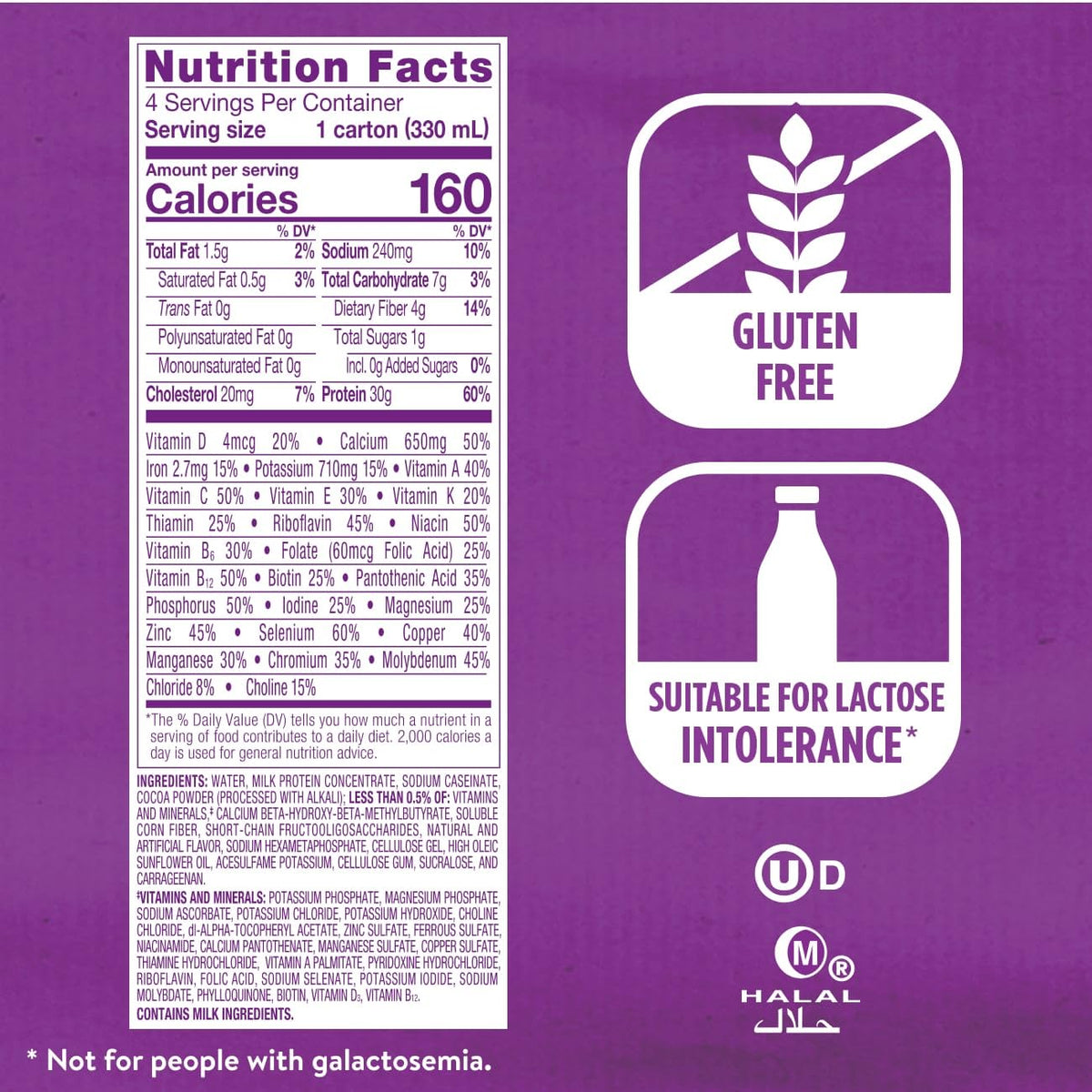 Ensure Max Protein Shake provides 4g fiber and 1g prebiotic for digestive health.