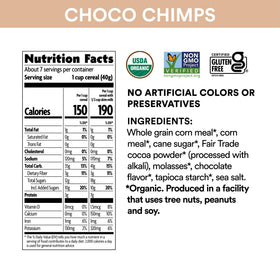 Chimpanzee conservation message with EnviroKidz branding.