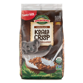 EnviroKidz Koala Crisp cereal box for a crunchy gluten-free breakfast.