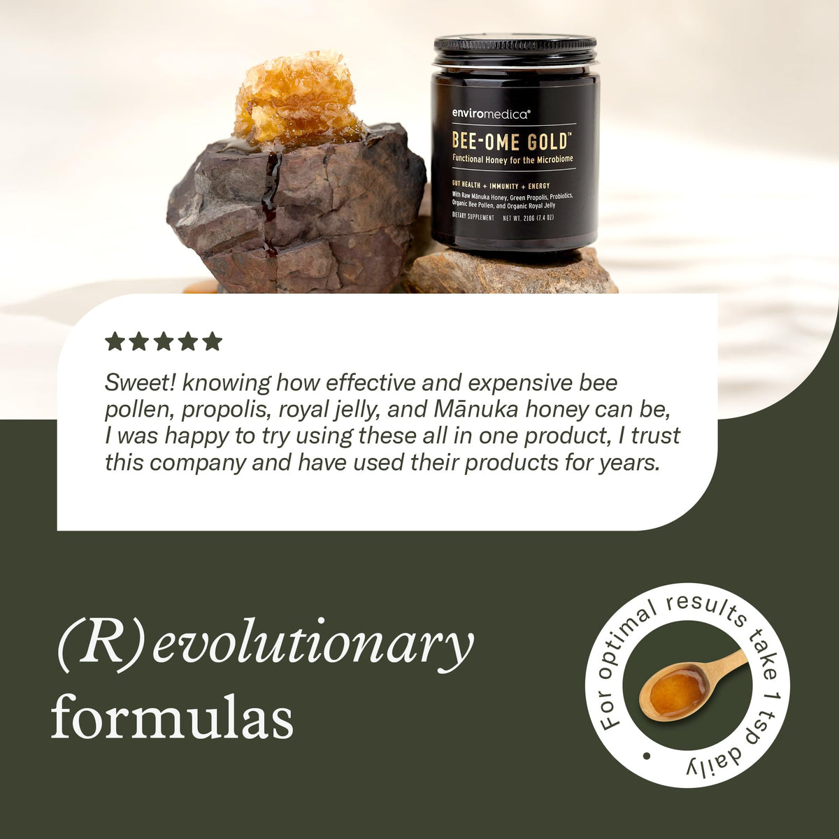 Enviromedica Bee-Ome Gold ritual setup demonstrates versatile consumption options
