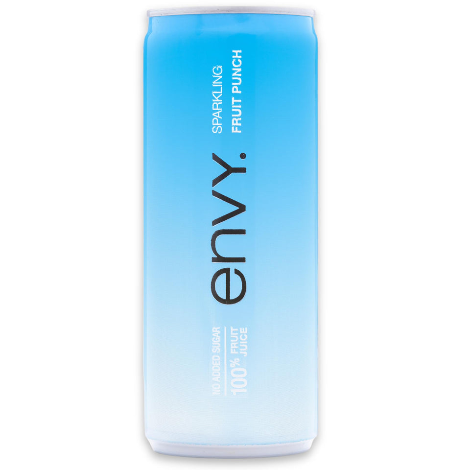 Envy Sparkling 100% Fruit Juice pour — refreshing fruity break