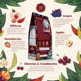 Enzo's Alpine Wildberry cup presentation showcases vibrant crimson hue and smooth body.