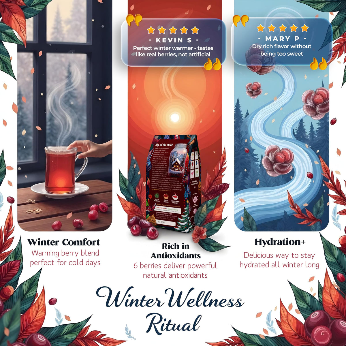 Enzo's Alpine Wildberry seasonal harvest, limited edition freshness preserves natural flavor.