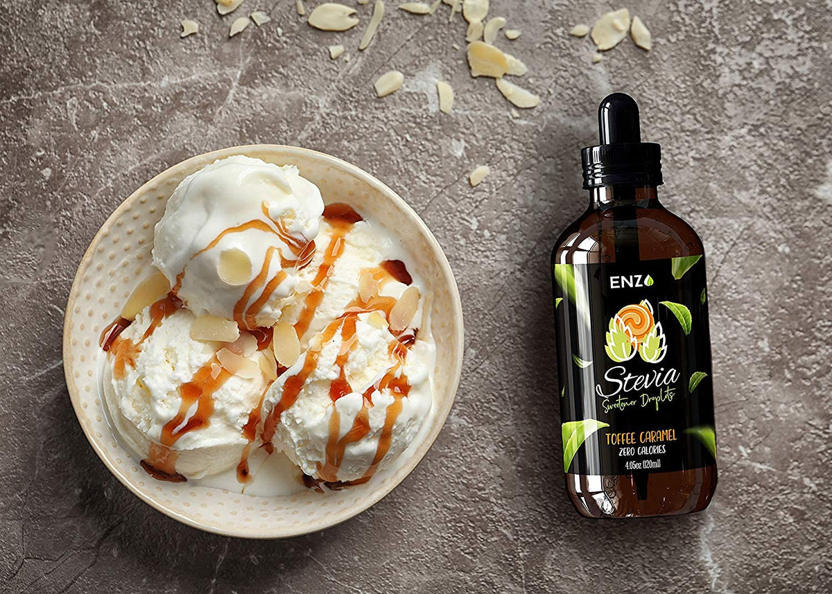 Enzo's flavoring for coffee, tea, and cold desserts with no baking use.