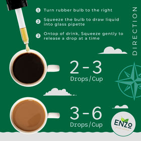 Enzo's Private Selection packaging for vanilla stevia drops with no additives