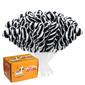 EORA Blackberry Twist Lollipops 32-pack with rich blackberry flavor, ideal for gifting.