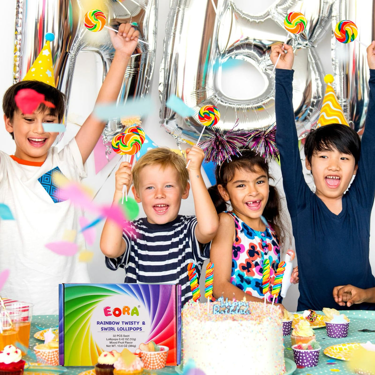 EORA candy-buffet-display-lollipops for easy sharing at events.