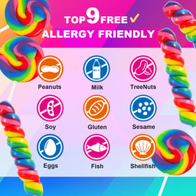 Vibrant rainbow colors brighten celebrations and dessert tables.