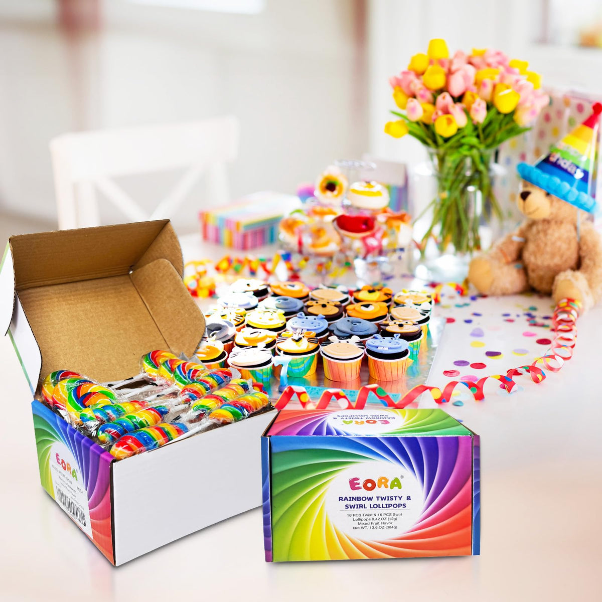EORA gift-ready lollipops suitable for birthdays and festive gatherings