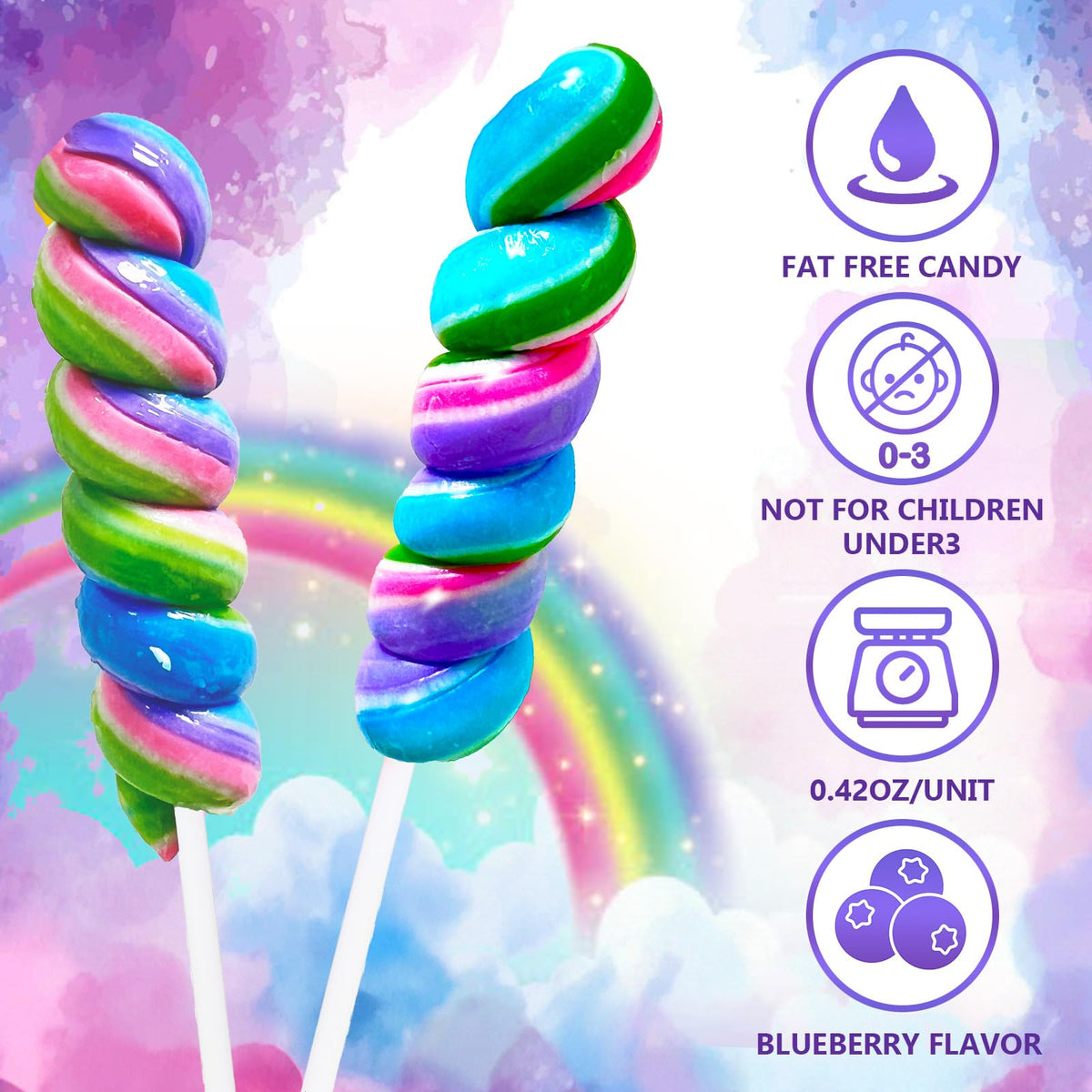 EORA individually-wrapped-lollipops ensure freshness and hygienic sharing.