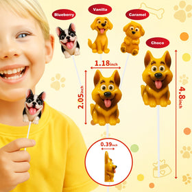 EORA Labrador puppy lollipop design, a playful treat for kids' birthdays and gatherings.