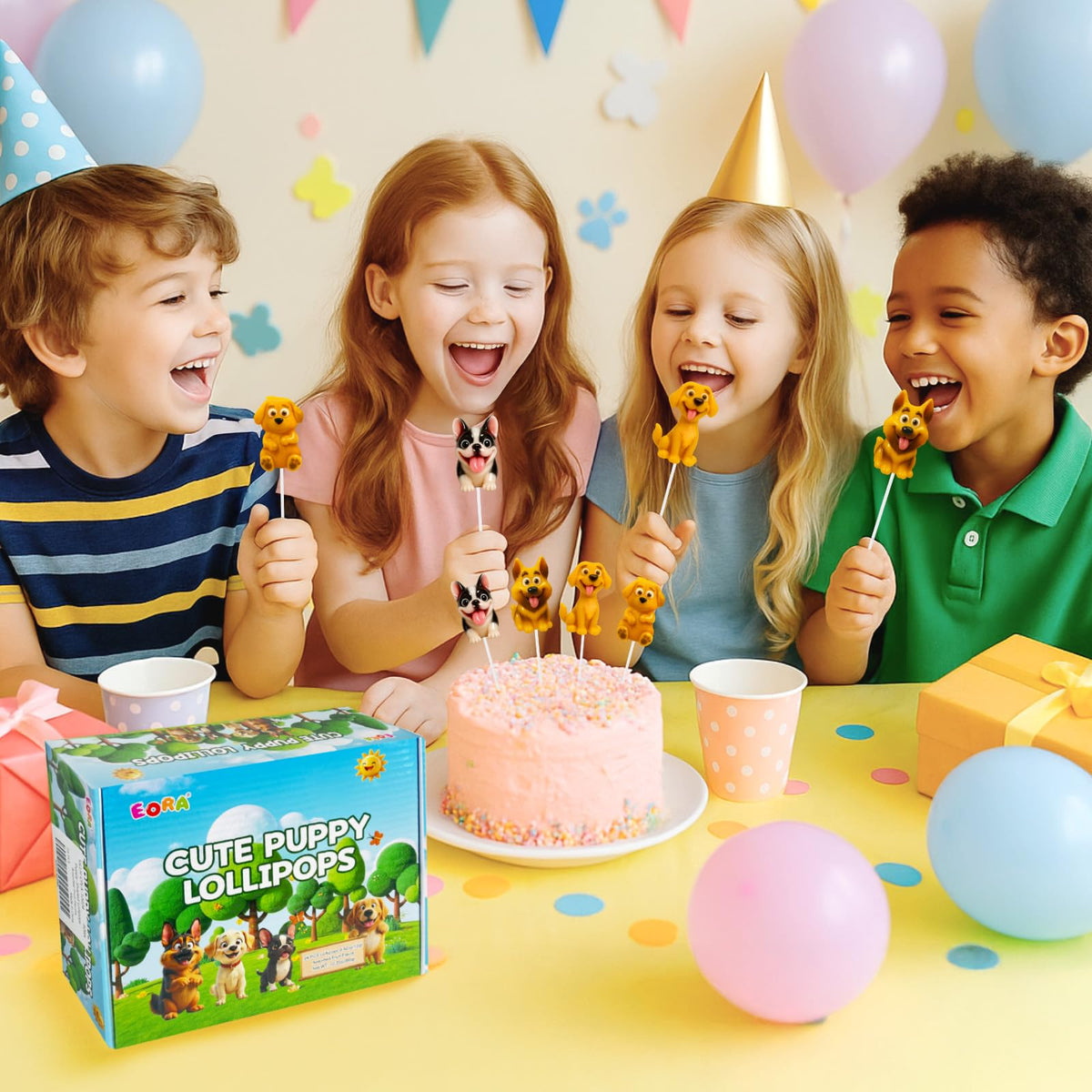 EORA assorted flavors offer vanilla, caramel, blueberry, and chocolate for sharing.