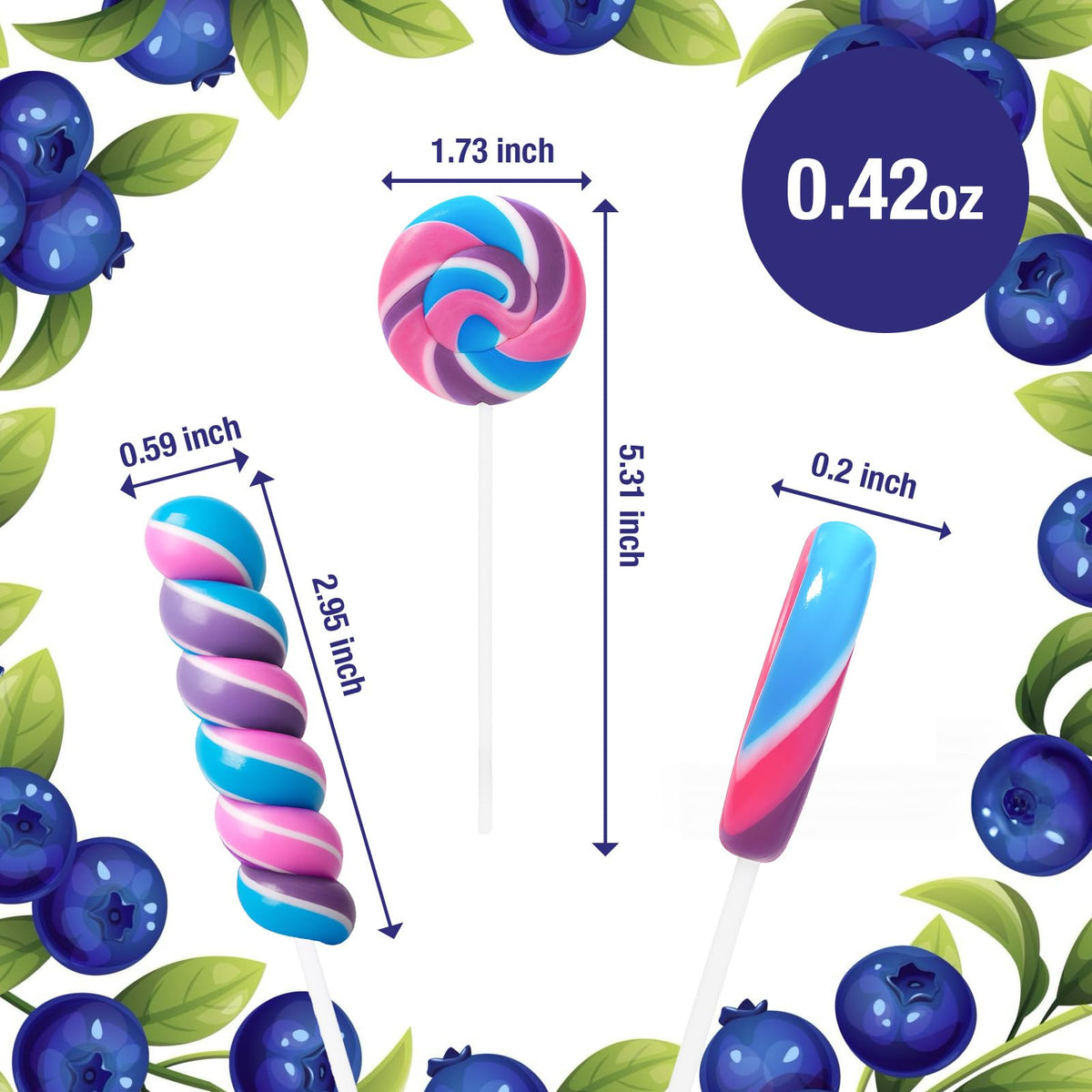 EORA unicorn candy display with 32-pack lollipops.