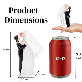 Eorbow resin couple statue wedding topper doubles as a lasting keepsake