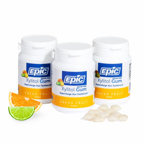 Epic 100percent Xylitol Fresh Fruit Chewing Gum Pack – breath-refreshing, sugar-free daily use.