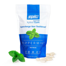 Epic 100percent xylitol peppermint gum pack for daily use and fresh breath