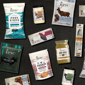 EPIC Bars Chicken Sriracha bar gluten-free label in packaging