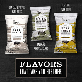 EPIC Maple Bacon Pork Cracklings are keto-friendly and protein-rich.