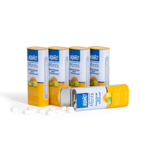 Epic Mints dry mouth relief action highlights saliva stimulation