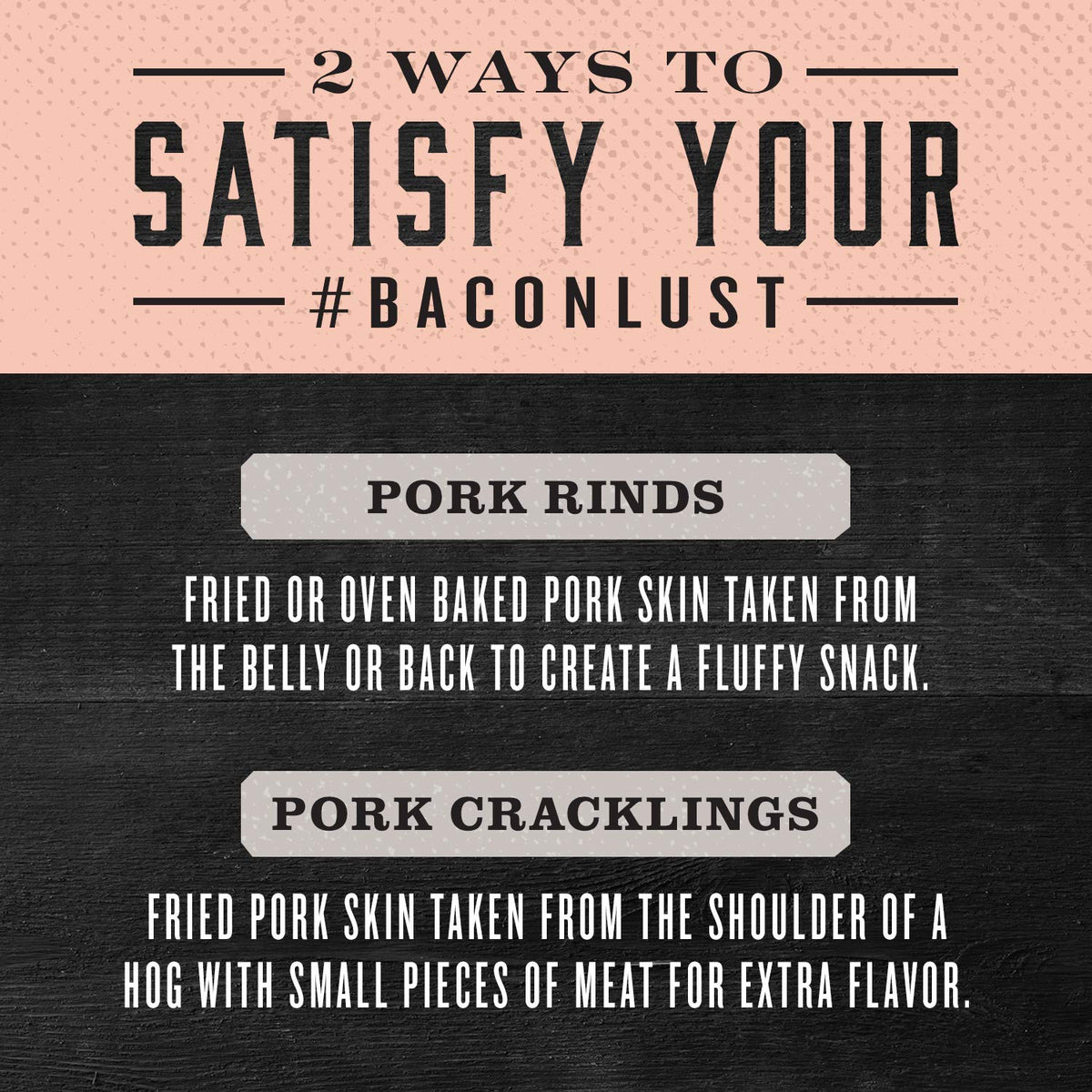 Epic Pink Himalayan Salt Pork Rinds served with lunch for a satisfying crunch.
