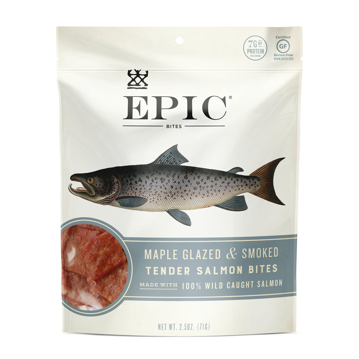 Epic Provisions Jerky Bites coconut oil gloss — rich texture for on-the-go energy.