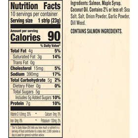 Epic Smoked Salmon Snack Strips slices, bold flavor and portable bite.