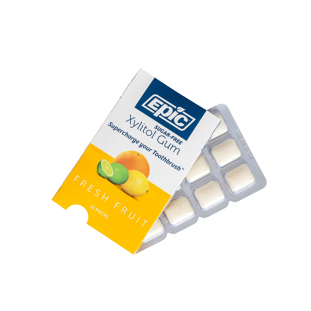 Epic xylitol gum fruit daily-use pack for travel and office