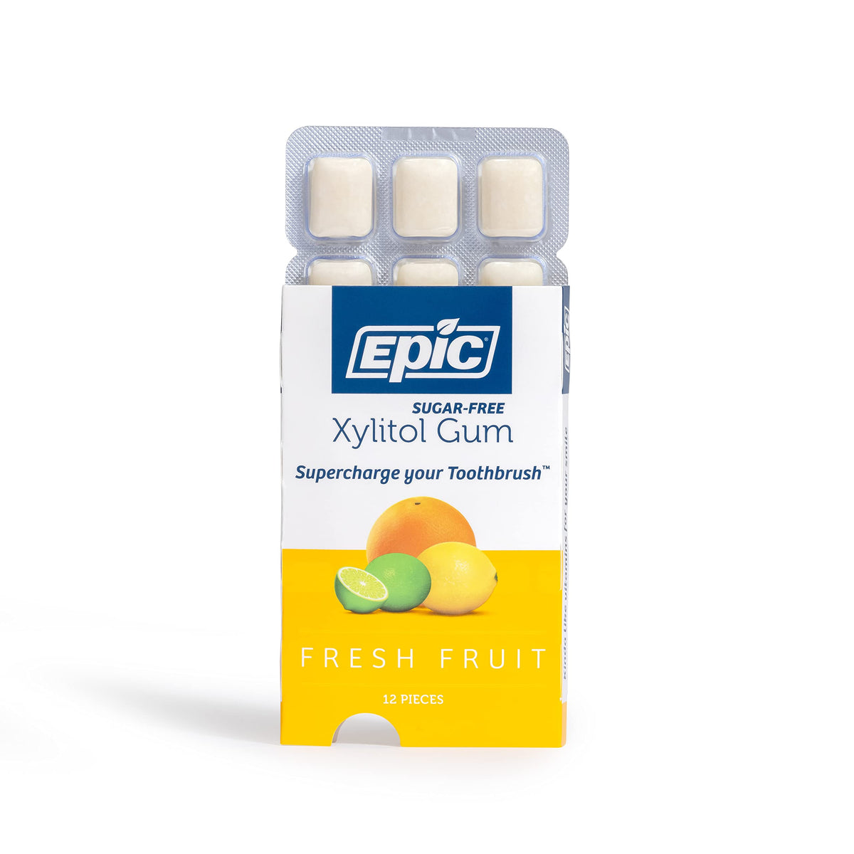 Epic xylitol gum fruit fresh breath after use