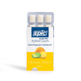 Epic xylitol gum fruit fresh breath after use
