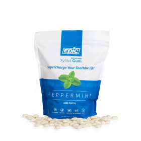 Epic Xylitol Peppermint Open pack demonstrating easy access