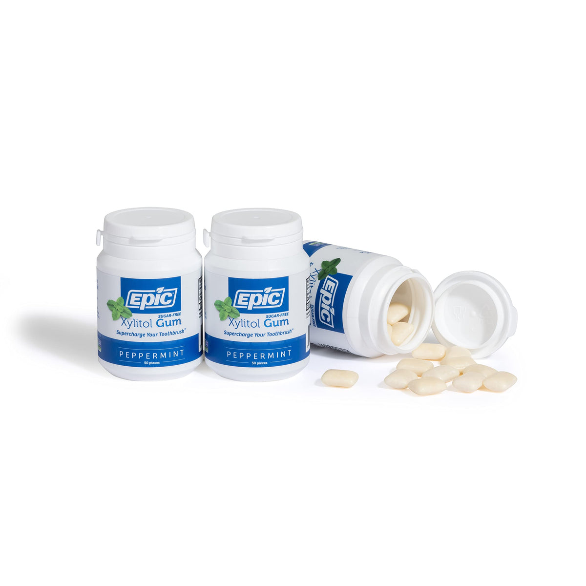 Epic Xylitol peppermint gum compact travel pack for on-the-go