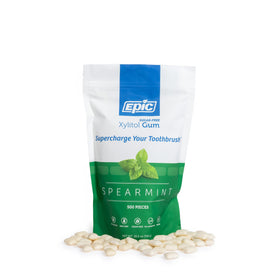 Epic Xylitol Spearmint gum after-meal use scenario