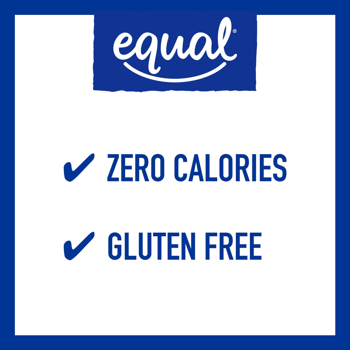 Equal zero calorie sweetener illustrated in a coffee cup enhances flavor