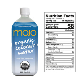 Equator Mojo bottle pour illustrating quick hydration during workouts.
