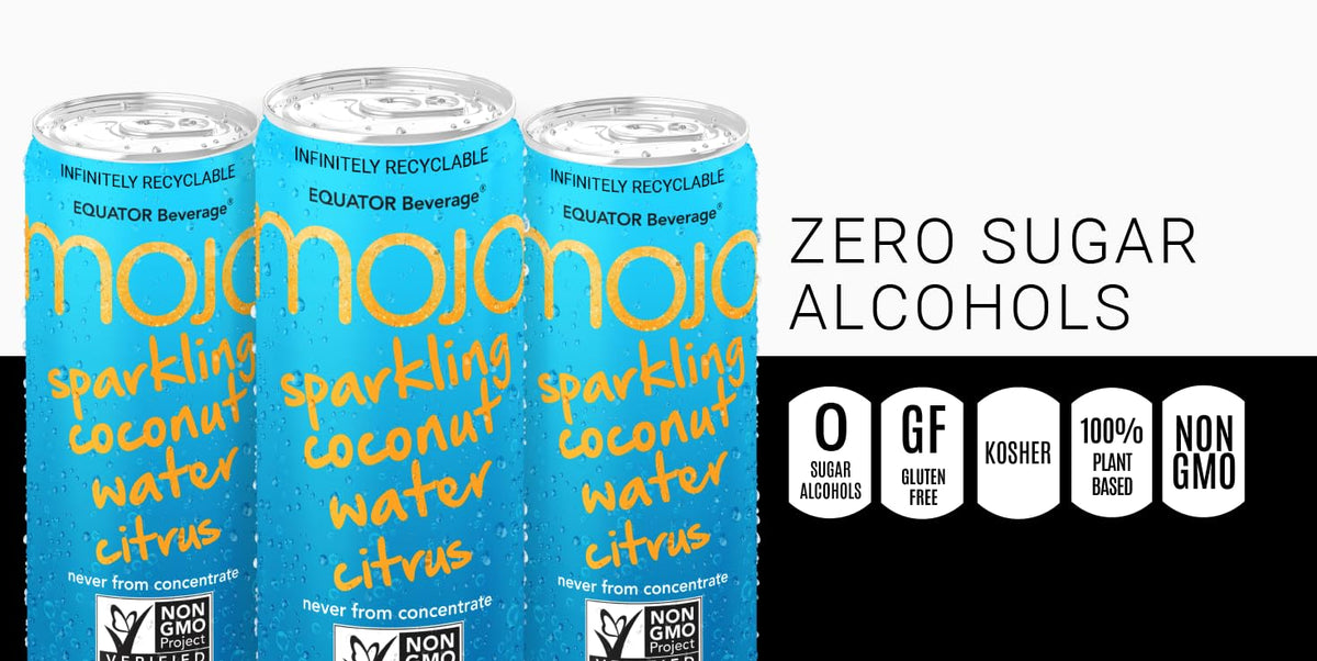 Athlete enjoying MOJO Sparkling Coconut Water Citrus during training for hydration.