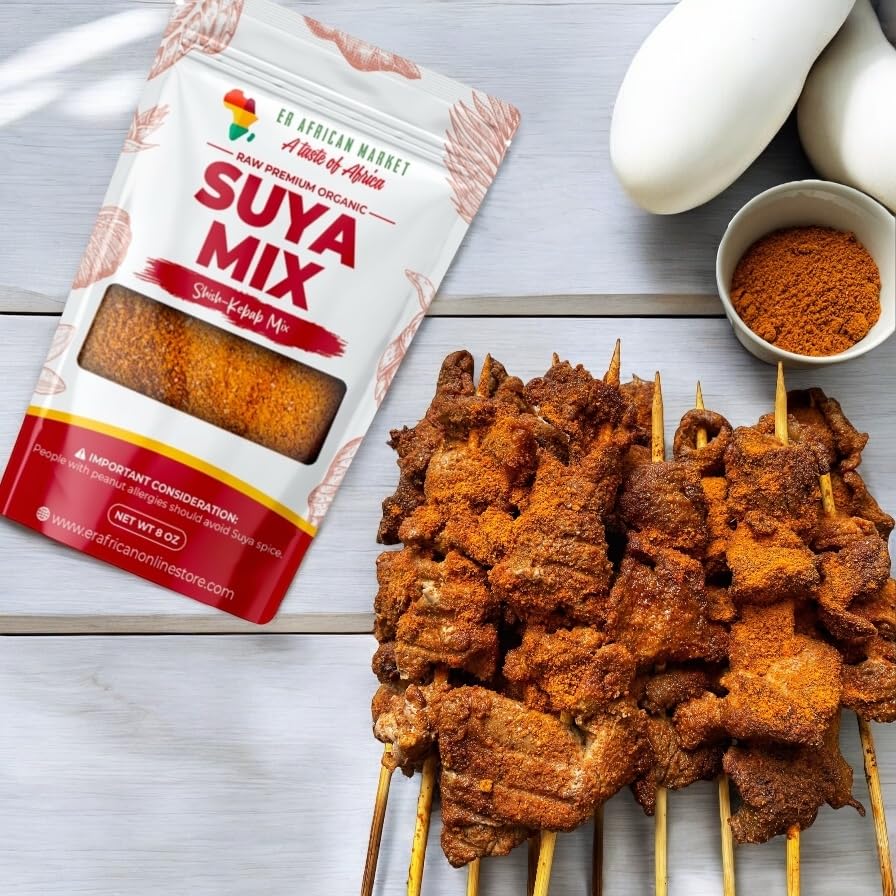 ER African Market Suya Mix adds depth to vegetables on the grill.