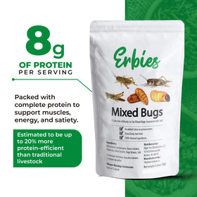 Erbies sago worm image highlighting unique taste