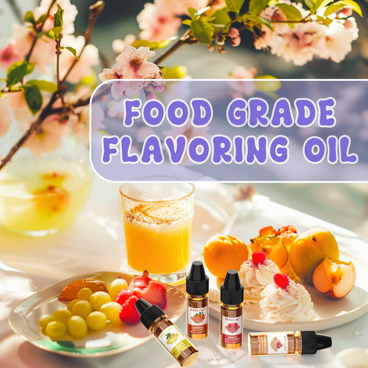 ERCorArt flavoring oil mint bottle cools and brightens desserts.