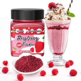 ERCorArt Raspberry Powder jar front showing vibrant color for baked goods and smoothies
